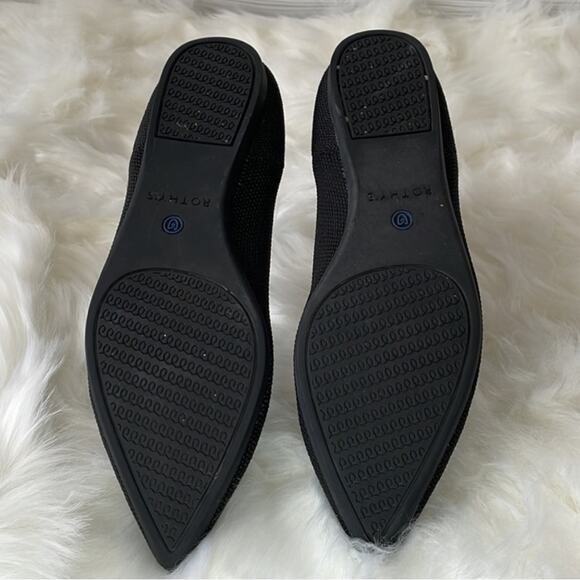 NEW Rothy’s The Point Halo Flats Halo Black White Retired Colorway Casua… - Picture 8 of 9
